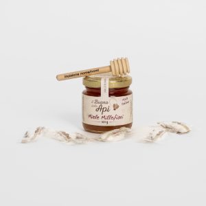 Bomboniera miele 120g con confetti, spargimiele e grafica personalizzata