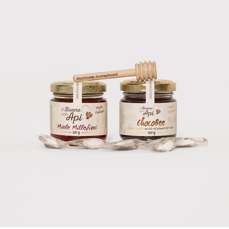 Bomboniera Miele millefiori e ChocoBee