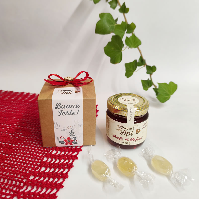 Miele millefiori 120g in confezione regalo Christmas